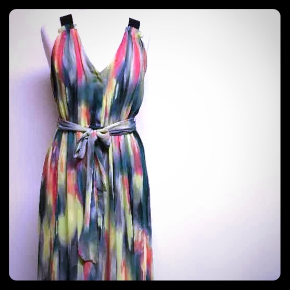 Chiffon mid length dress